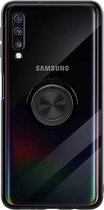 Samsung Galaxy A7 2018 magnetische backcover - Transparant Soft TPU - Ring case