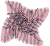 Sjaal Geruit - Vierkant - 140x140 cm - Roze