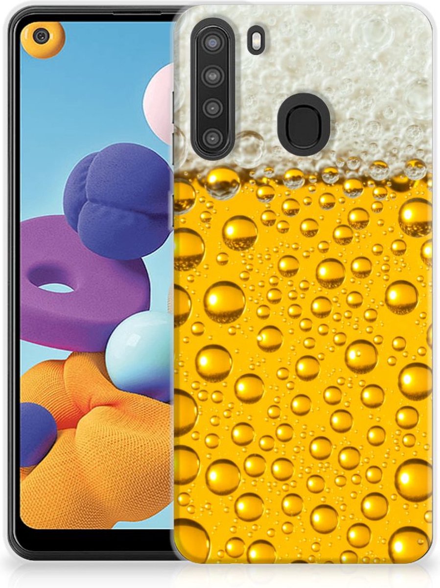 Samsung Galaxy A21 Siliconen Case Bier