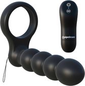 Pipedream C-Ringz Vibrerende Dubbel Penetrerende Penis Ring met Afstandsbediening - Zwart