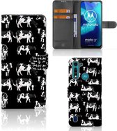 Portefeuille Motorola G8 Power Lite Cuir PU Portefeuille Livre Koetjes