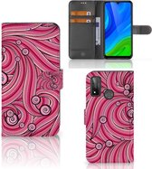 Hoesje ontwerpen Huawei P Smart 2020 GSM Hoesje Swirl Pink