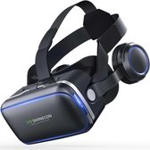 VR SHINECON - Virtual Reality Glasses With Earphones (4-6 inch smartphones) (Black)