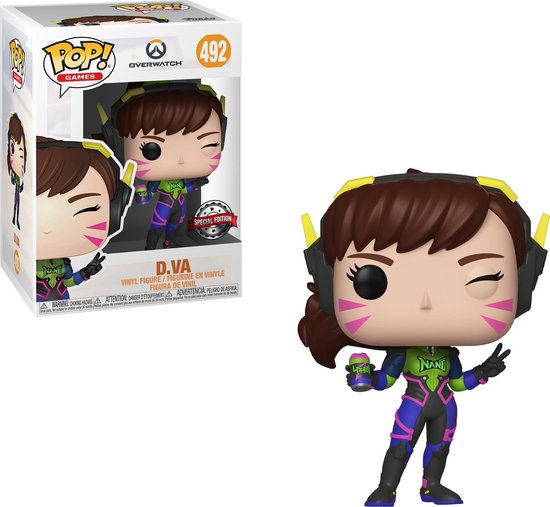 Funko Pop! Overwatch D.VA #492 Vaulted Rare Grail with protector case