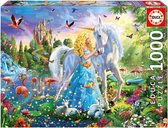 Educa - Puzzle 1000 - The Princess And The Unicorn (017654)