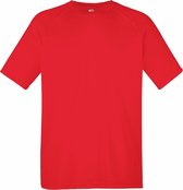 Fruit Of The Loom Heren Prestatie Sportskleding T-shirt (Rood)