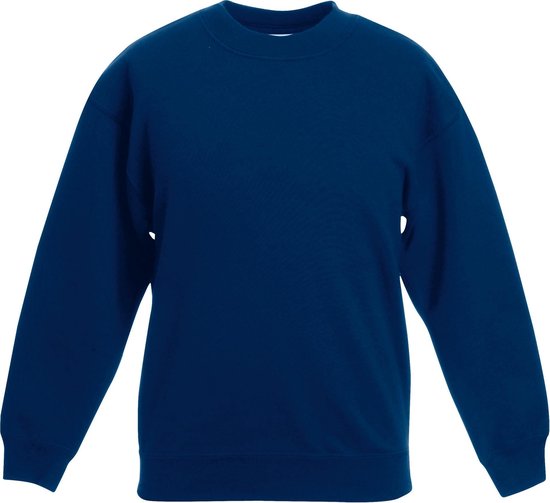 Fruit of the Loom - Kinder Classic Set-In Sweater - Blauw - 134-146