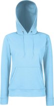 Fruit Of The Loom Vrouwen Dames Fit Sweatshirt Met Capuchon / Hoodie (Hemel Blauw)