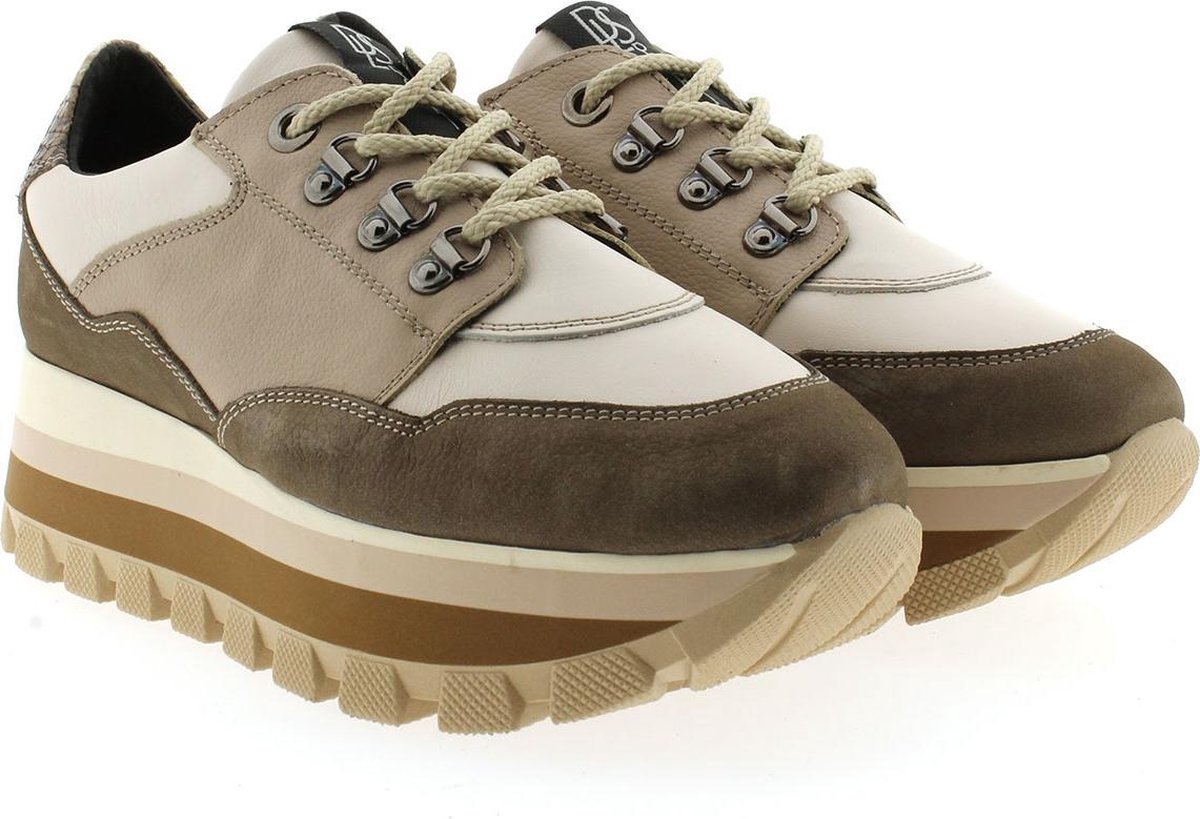 Dl Sport Dames Sneakers Beige schub rits sneaker ls | Van den Assem