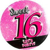 Button Sweet 16 let's party