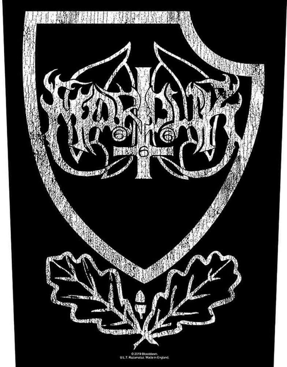 Marduk Rugpatch Panzer Crest Zwart - Rock Off