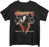 The Doors Heren Tshirt -L- Break On Through Zwart