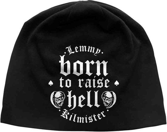 Lemmy Kilmister - Born To Raise Hell Beanie Muts - Zwart