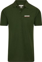 Subprime - Heren Polo SS Polo Stripe Army - Groen - Maat M