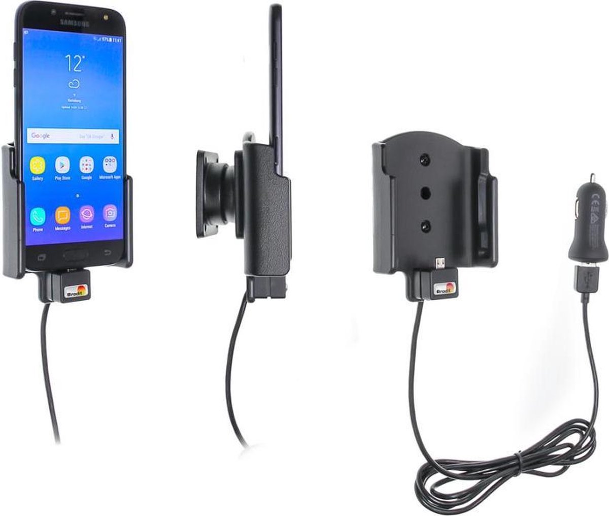 Brodit houder geschikt voor Samsung Galaxy J5 2017 Actieve houder met USB plug