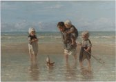 Kinderen der zee, Jozef Israëls - Foto op Forex - 40 x 30 cm