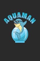 Aquaman: 6x9 Aquarium - dotgrid - dot grid paper - notebook - notes