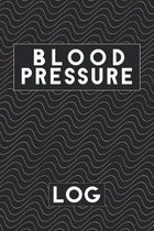 Blood Pressure Log: Daily Blood Pressure Record Book - 4 Times a Day - 70 Weeks of Health Monitoring - Gold Waves Pattern Cover