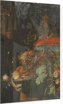 Stilleven met vruchten en een puttertje, Abraham Mignon - Foto op Plexiglas - 60 x 80 cm