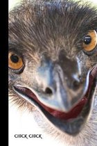 chick chick: small lined Emu Notebook / Travel Journal to write in (6'' x 9'') 120 pages