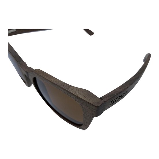 5one® Rome Walnut zonnebril met bruine lens - houten dames zonnebril van 5one® — afbeelding 5