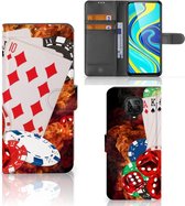 GSM Hoesje Xiaomi Redmi Note 9 Pro | Note 9S Wallet Book Case Personaliseren Casino