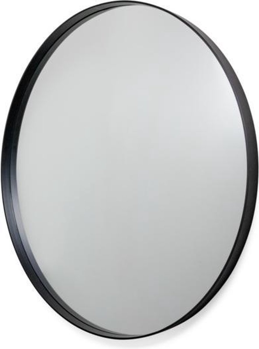 Saniclass Exclusive Line spiegel - Rond - 80cm frame - Mat zwart
