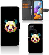 Telefoontas Samsung Galaxy A21s Hoesje ontwerpen Panda Color Sinterklaas Cadeautje