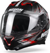 Nolan N87 Carnival 84 Flat Black Red Anthracite Integraalhelm - Motorhelm - Maat XL