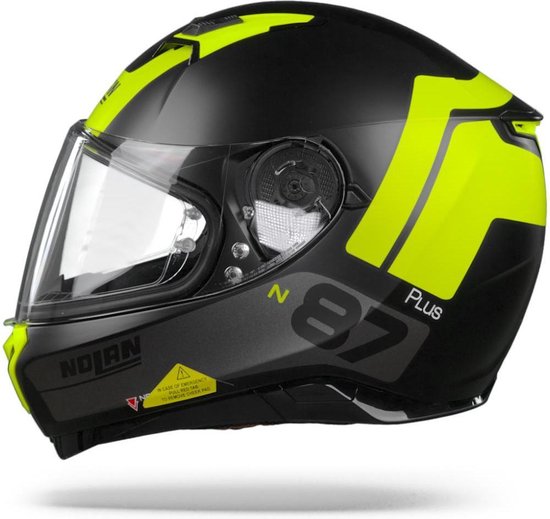 Nolan N87 Plus Distinctive 25 Flat Black Yellow Integraalhelm - Motorhelm -  Maat XXL | bol.com