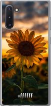 Samsung Galaxy Note 10 Hoesje Transparant TPU Case - Sunset Sunflower #ffffff