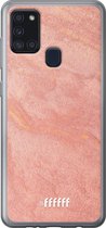 Samsung Galaxy A21s Hoesje Transparant TPU Case - Sandy Pink #ffffff