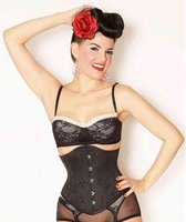 Attitude Holland Underbust korset -XS- Iben Kant Zwart