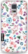 Casetastic Samsung Galaxy S5 / Galaxy S5 Plus / Galaxy S5 Neo Hoesje - Softcover Hoesje met Design - Flowers Wild Nature Print