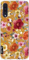 Casetastic Samsung Galaxy A50 (2019) Hoesje - Softcover Hoesje met Design - Flowers Mustard Print