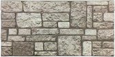5 panelen (2.5 M2) 100 x 50 cm 3D wandpanelen - code Mixed Stone 4K