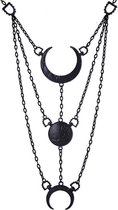 Restyle Ketting Moon Phases Zwart