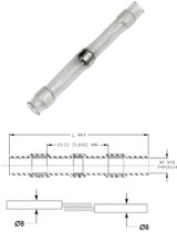 Deflux doorverbinder Transparant 25st - Kabelschoen - AMP connector