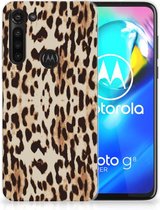 TPU Silicone Hoesje Motorola Moto G8 Power Telefoonhoesje Leopard