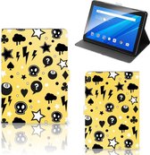 Stand Case Lenovo Tab E10 Hoesje met Standaard Punk Yellow