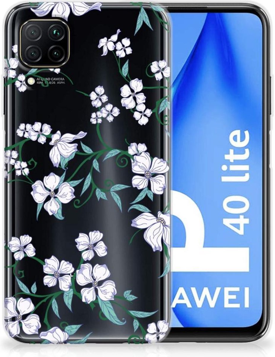 Huawei P40 Lite Uniek TPU Case Blossom White