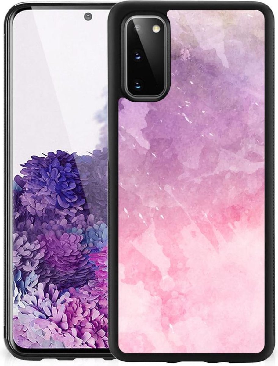 Back Cover voor Case Samsung Galaxy S20 Pink Purple Paint