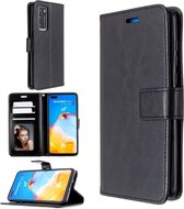 Huawei P40 hoesje book case zwart