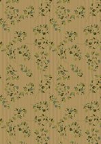 Kerst Kraft papier Eucalyptus takjes- Breedte 40 cm - 250m lang