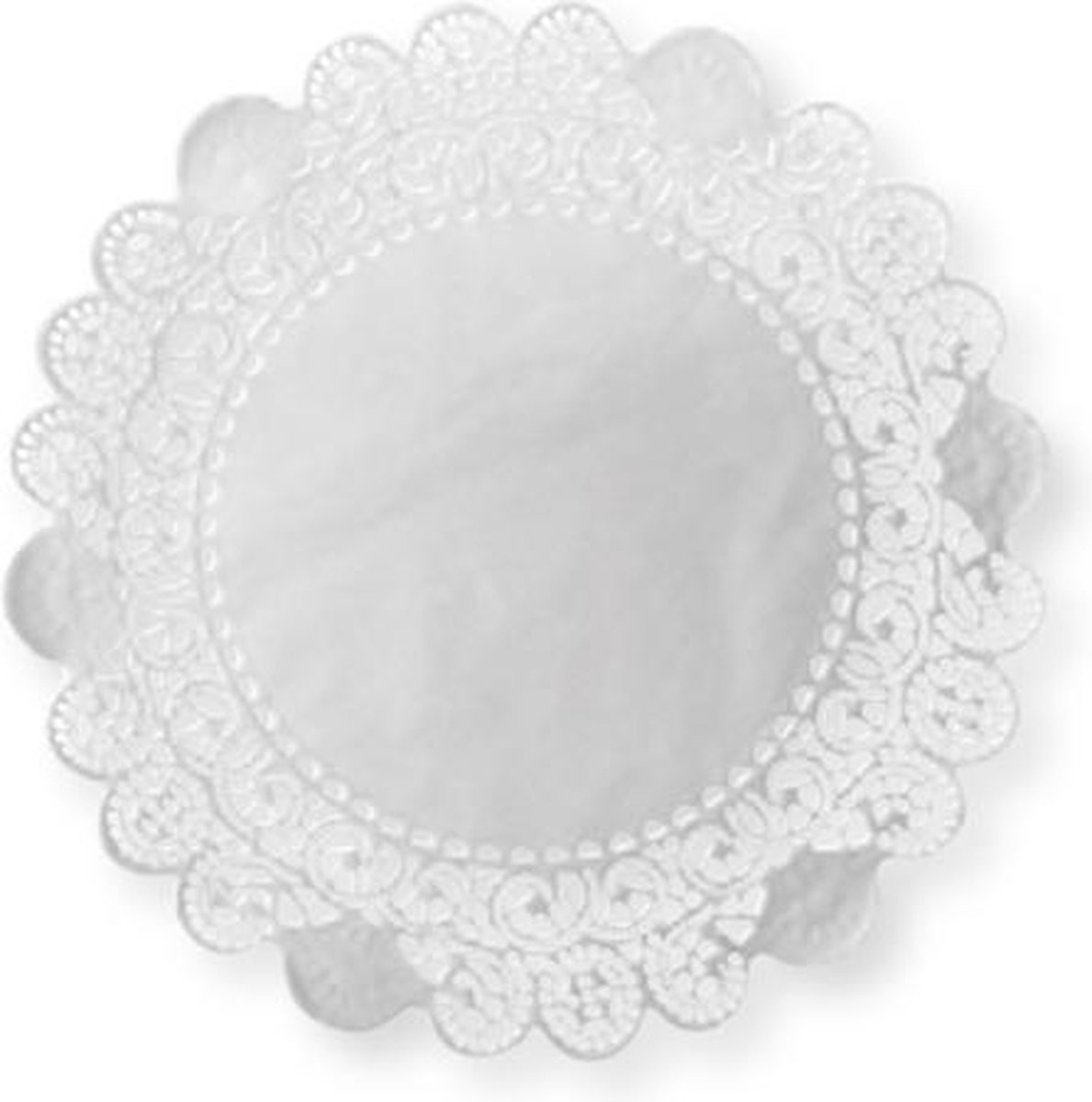 Duni Ronde Taartranden - Wit - 250 stuks - 10 cm