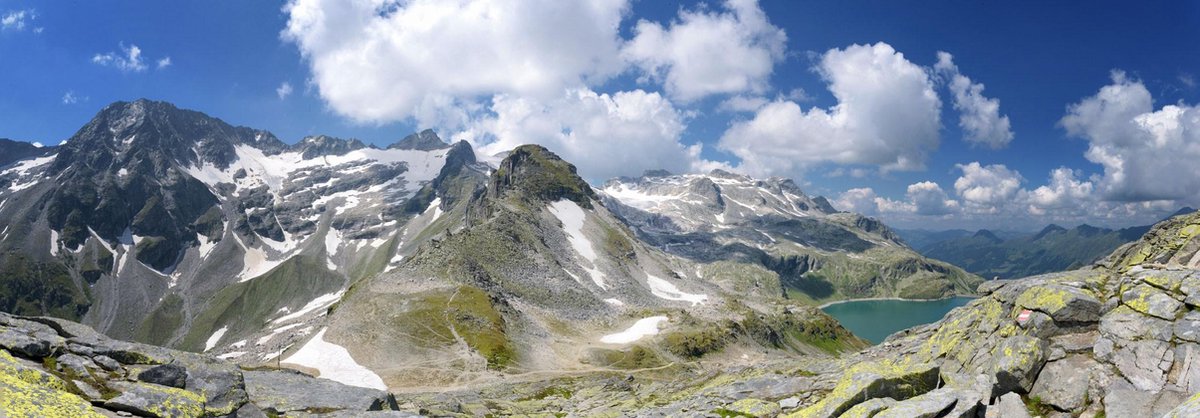 Fotobehang Alpen Oostenrijk Stubachtahl 350 x 260 cm - € 235,--