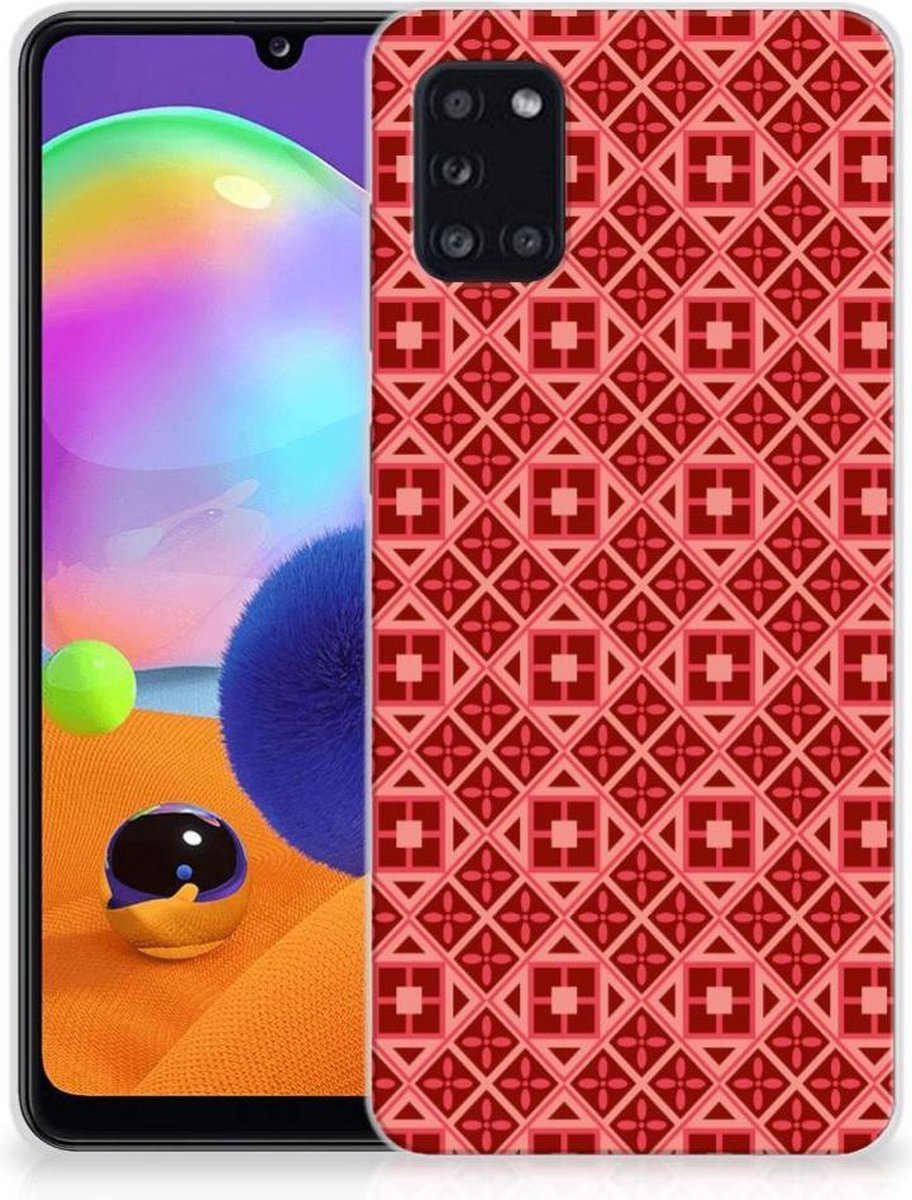 Samsung Galaxy A31 TPU bumper Batik Rood