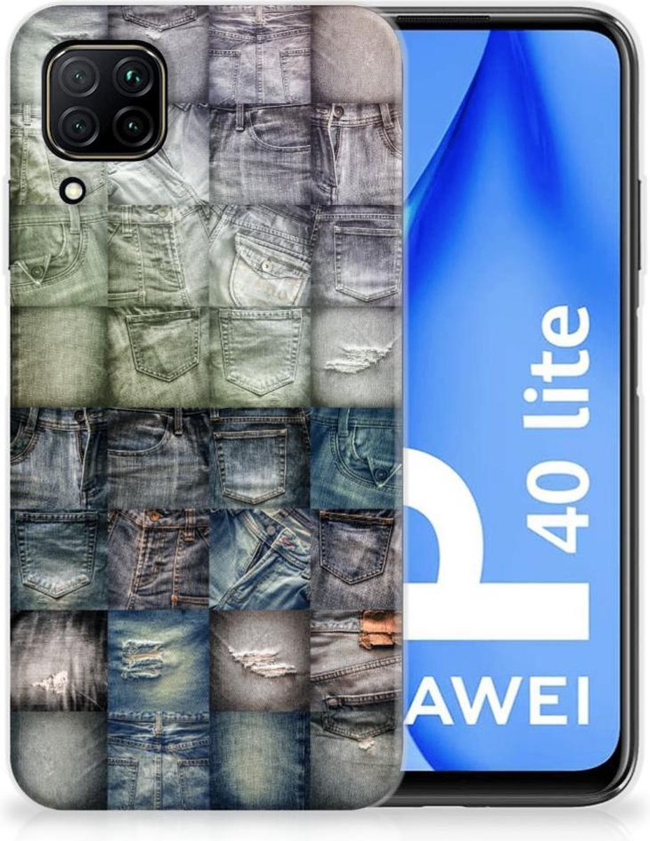 Silicone Back Cover Huawei P40 Lite Spijkerbroeken