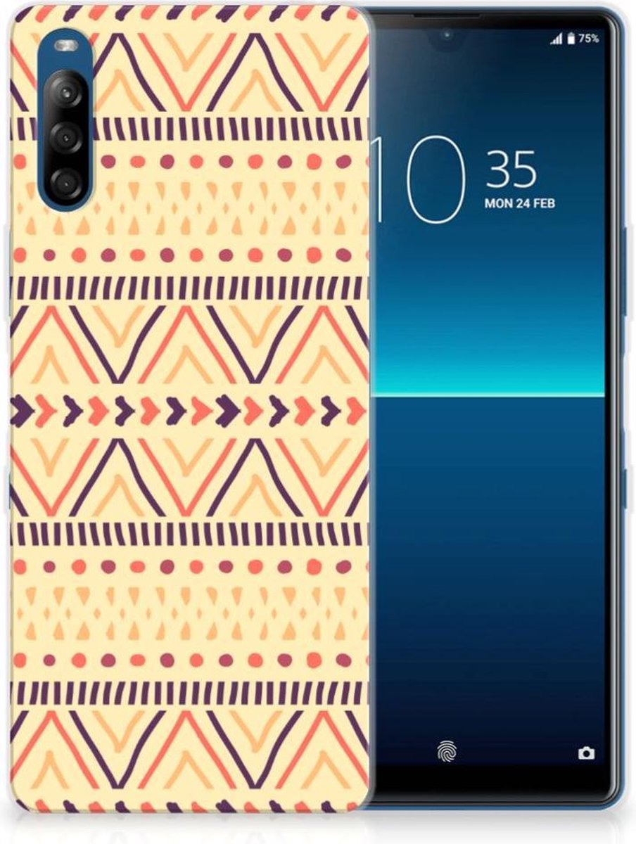 Sony Xperia L4 TPU bumper Aztec Yellow