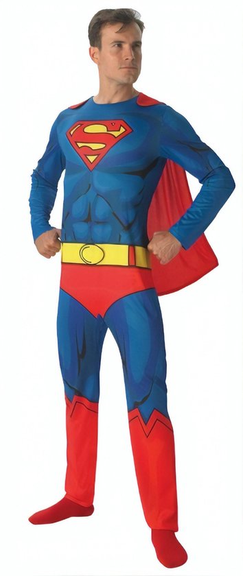 Reserve anker Denk vooruit Rubie's Kostuum Dc Comics - Superman Heren Blauw/rood Maat M/l | bol.com